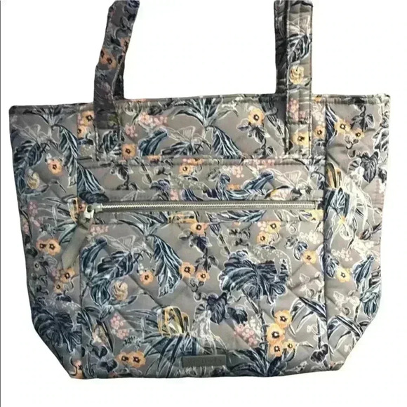 EUC 🔥Vera Bradley Small Tote Bag, Performance Twill in Rain Forest Toile - Picture 4 of 13